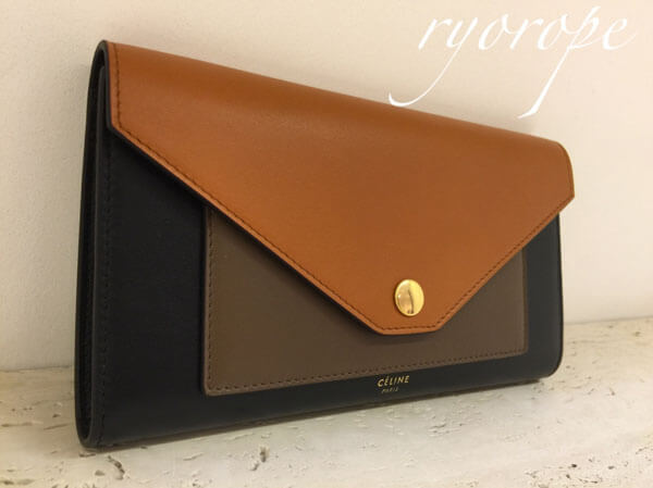 2017SS NEW セリーヌ POCKET TRIFOLDED セリーヌ コピー 財布 105853XAB Dark Rust